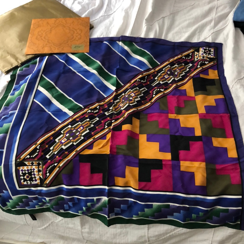 Vintage Italian Silk Erte Scarf